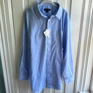 KS Signature Blue Long Sleeve Dress Shirt